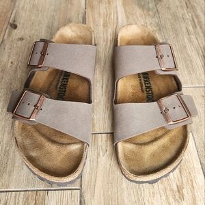 Birkenstocks Arizona Mocha Birkibuc 39 Narrow Men's 6 Women's 8
